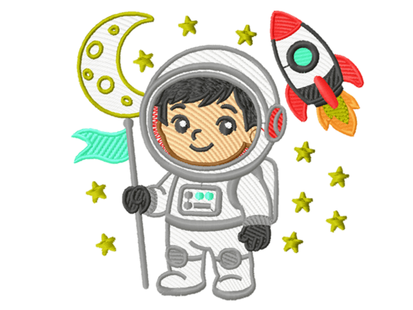 Astronaut Boy Embroidery Design Review for Etsy Sellers