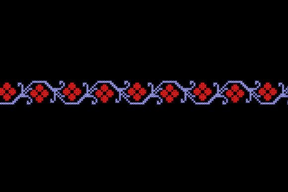 Folk Cross Stitch Border: A Holiday Embroidery Review
