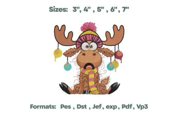 Funny Moose Ornament Chaos Embroidery Review