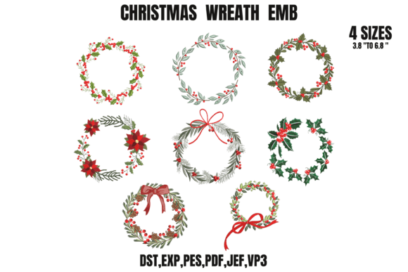 Review: Christmas Eight Wreath Embroidery Bundle