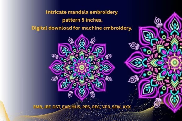 Review: Colorful Floral Mandala Embroidery for Brands