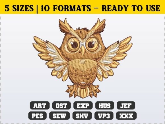 Review: Cute Owl Embroidery Design File for Craft Fairs