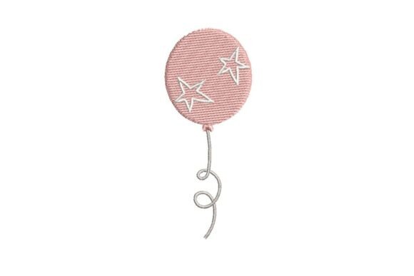 Review: Cute Pink Star Balloon Embroidery Design