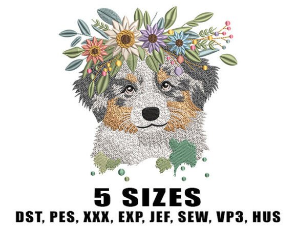Review: Dog Floral Wreath Embroidery Design for Craft Fairs