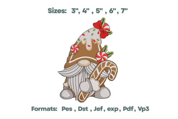 Review: Gingerbread Gnome Drip Hat Embroidery