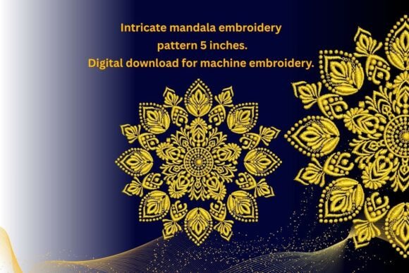 Review: Golden Mandala Embroidery Design for Crafters