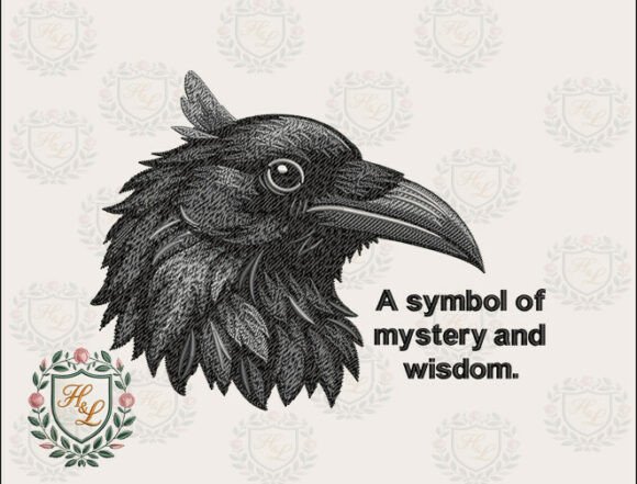 Review: Gothic Raven Head Embroidery Files