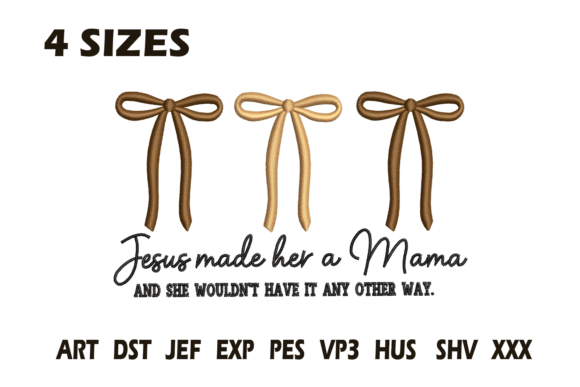 Review: Jesus Made Her a Mama Embroidery for Craft Fairs