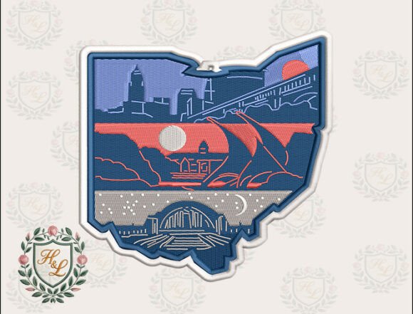 Review: Layers of Ohio Embroidery Files