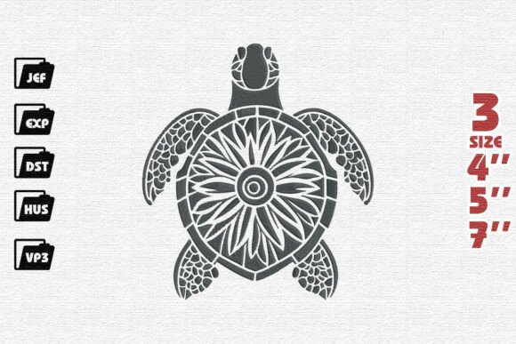 Review: Ornate Mandala Sea Turtle Design