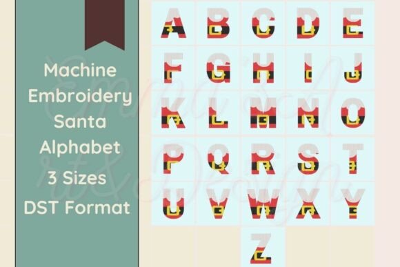 Review: Santa Machine Embroidery Alphabet - DST