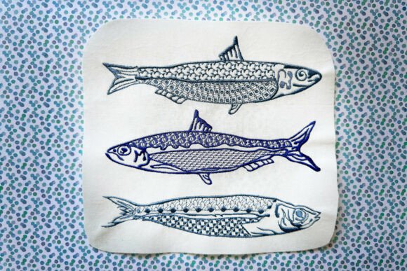 Review: Three Sardine Machine Embroidery Design