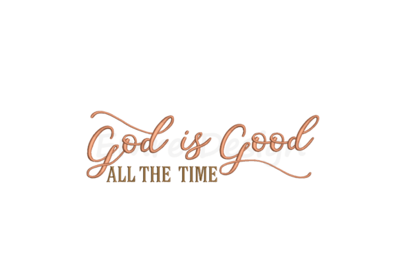Reviewing God is Good All the Time Embroidery