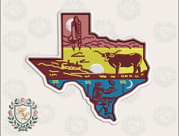 Reviewing Layers of Texas Embroidery Files