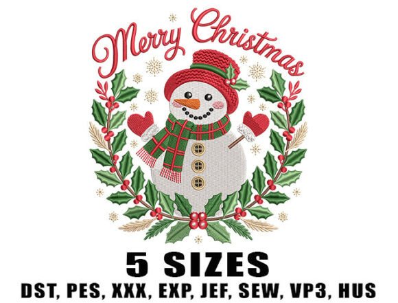 Reviewing the Cozy Snowman Christmas Embroidery Design
