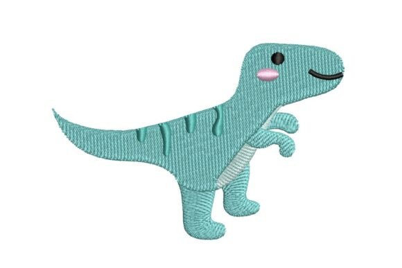 Reviewing the Smiling Velociraptor Embroidery Design